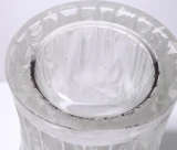 René Lalique "Ibis" Vase No. 1099 – Clear Frosted Art Deco Glass – c.1934