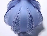 René Lalique "Malines" Vase No. 957 – Blue Frosted Glass – c.1924 Art Deco