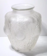 René Lalique "Domrémy" Vase No. 979 Clear Frosted Glass c1926