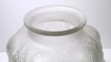 René Lalique "Domrémy" Vase No. 979 Clear Frosted Glass c1926
