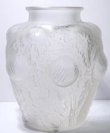 René Lalique "Domrémy" Vase No. 979 Clear Frosted Glass c1926