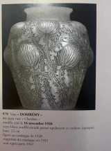 René Lalique "Domrémy" Vase No. 979 Clear Frosted Glass c1926