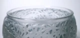 Rene Lalique “Aigrettes” Vase No. 988 Blue Patinated Frosted Glass c1931