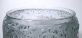 Rene Lalique “Aigrettes” Vase No. 988 Blue Patinated Frosted Glass c1931