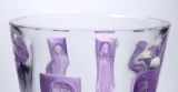 Rene Lalique “Gobelet Six Figurines et Masques” Vase / Goblet Violet Glass n.903