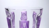 Rene Lalique “Gobelet Six Figurines et Masques” Vase / Goblet Violet Glass n.903