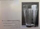 Rene Lalique “Gobelet Six Figurines et Masques” Vase / Goblet Violet Glass n.903