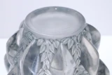 Rene Lalique "Rampillon" Vase No. 991 Frosted Grey Glass c.1927