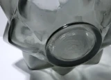 Rene Lalique "Champagne" Vase No. 1004 Grey Double-Cased Glass c.1927