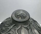 René Lalique Courges Blue Grey Patina Vase, Model No. 900, Designed 1914