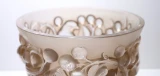 René Lalique Avallon Vase No. 986 Sepia Patinated Frosted Glass c1927 Art Deco