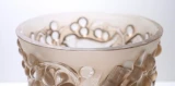 René Lalique Avallon Vase No. 986 Sepia Patinated Frosted Glass c1927 Art Deco