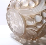 René Lalique Avallon Vase No. 986 Sepia Patinated Frosted Glass c1927 Art Deco