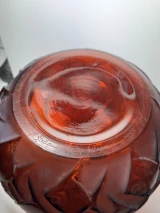 René Lalique Penthievre Rare Red Amber 26cm Vase Ref No. 1011 Designed 1928