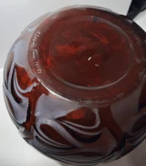 René Lalique Sophora Rare Red Amber 26cm Vase Ref No. 977 Designed 1926