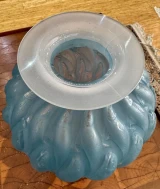 René Lalique Marisa Blue Opalescent 23cm Vase Ref No. 1002 Designed 1927
