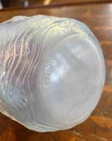 René Lalique "Dauphins" Vase No. 10-900 Opalescent Blue Glass c1932