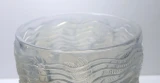 René Lalique "Dauphins" Vase No. 10-900 Opalescent Blue Glass c1932
