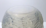 René Lalique "Dauphins" Vase No. 10-900 Opalescent Blue Glass c1932