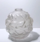René Lalique "Camaret" Vase No. 1010 Frosted Glass c1928
