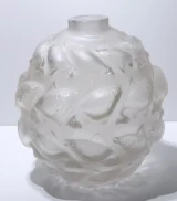 René Lalique "Camaret" Vase No. 1010 Frosted Glass c1928