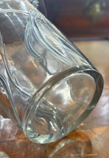 René Lalique "Bordure Bluets" Vase No. 907 Blue Patina c.1913