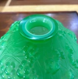 René Lalique "Druide" (Gui de Chêne) Vase No. 937 Jade Green Glass c.1924