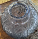 René Lalique Lezards et Bleuet Blue Patina Vase No. 879 Designed 1913 33.5cm