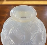 René Lalique "Ormeaux" Vase No. 984 Opalescent Glass c1926 Art Deco France