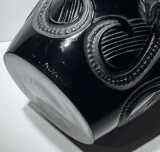 René Lalique Black Lezards et Bleuet Vase No. 879 Designed 1913 Glass 33.7cm