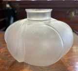 René Lalique Périgord Vase No. 1003 Frosted Satin Glass c.1928 Signed R. Lalique