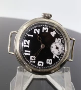 Antique W&D Rolex Nickle Silver Officers Trench 33.8mm Watch Screw Front & Back