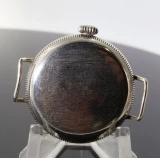 Antique W&D Rolex Nickle Silver Officers Trench 33.8mm Watch Screw Front & Back