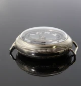 Antique W&D Rolex Nickle Silver Officers Trench 33.8mm Watch Screw Front & Back
