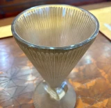 René Lalique Pavot Vase No.1084 Sepia Patinated Frosted Glass c1931 Signed