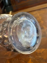 René Lalique Beautreillis Vase No.989 Black & Clear Designed Glass c1927 Signed