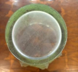 René Lalique Silènes Vase No. 10-923 Green Patinated Opalescent c1938 Signed