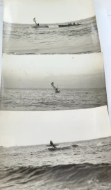 1917 WW1 RARE Set 3 / RAF Experiment / Plane Crashing into Sea Official Photo's