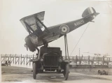RARE WW1 1918 RAF Official Photograph. "Camel (Sopwith) on Lorry"