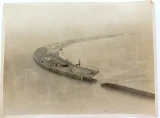 WW1 1918 "RAF Aerial Photo Zeebrugge Harbour, Belgium" Official Photograph