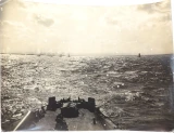 WW1 1918 RAF Official Photograph. "Shell Bursts (Naval)"