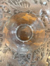 René Lalique Aras Vase No.919 Clear Grey Patina c1924 Signed R. Lalique France