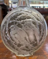 René Lalique Deux Moineaux Vase No.911 Grey Patina c1920 Signed R. Lalique