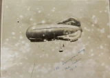WW1 1918 "RAF The Sausage on A String, Kite Balloon" Official Photo + Submarine
