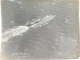 WW1 1918 RAF Official Photograph Taken at 500ft. "Submarine E4"