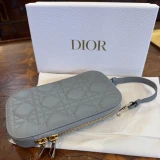 Christian Dior Lady Dior Call’in Dior Phone Holder Cloud Blue Cannage Lambskin