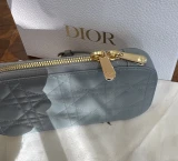 Christian Dior Lady Dior Call’in Dior Phone Holder Cloud Blue Cannage Lambskin