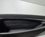 Auth Gucci GG Supreme Black Canvas Zip Wristlet Clutch Pouch 784959 Full Set