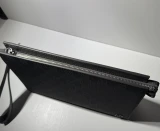 Auth Gucci GG Supreme Black Canvas Zip Wristlet Clutch Pouch 784959 Full Set