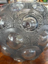 René Lalique Antilopes Vase No.875 Grey Patina c1925 Signed R. Lalique France